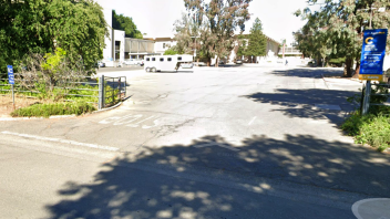 Entrance to parking Lot 51