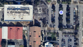 Google map aerial view of parking lot 50.