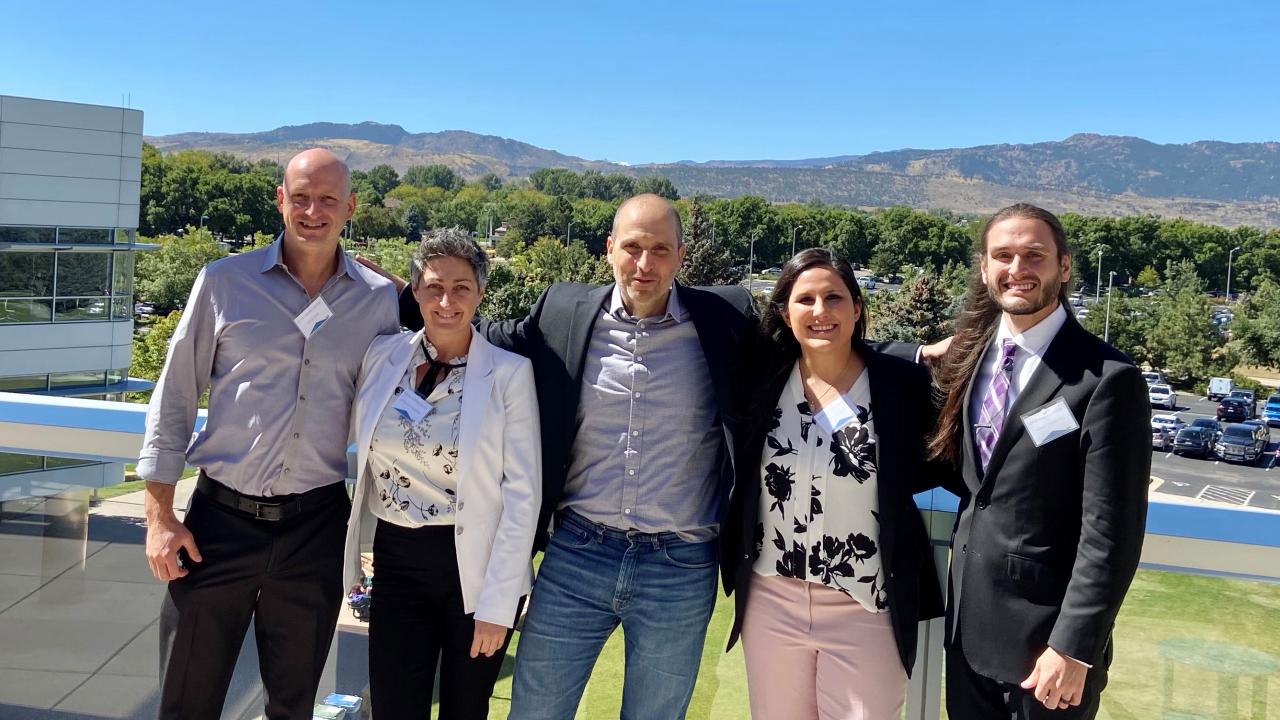 Dr. Boaz Arzi, Dr. Natalia Vapniarsky, Dr. Amir Kol, Kaitlin Clark, and Charles Crawford at the 2021 NAVRMA Conference.