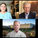 screen shot of video conference call of event participants