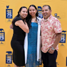Arely Navarro with her family.